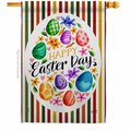 Patio Trasero 28 x 40 in. Eggs Collage House Flag with Spring Easter Double-Sided Vertical  Banner Garden PA4214839